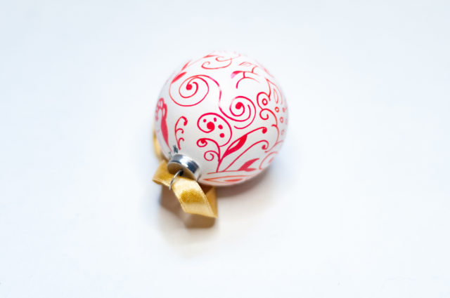 boule de noel, decoration fait main. Christmas decoration, hand made.